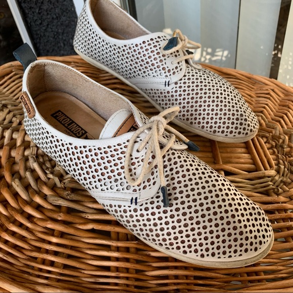 Pikolinos Womens Loafer’s Perforated Leather Comfort Shoes Size 38 - Picture 10 of 13